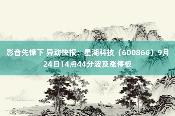 影音先锋下 异动快报：星湖科技（600866）9月24日14点44分波及涨停板