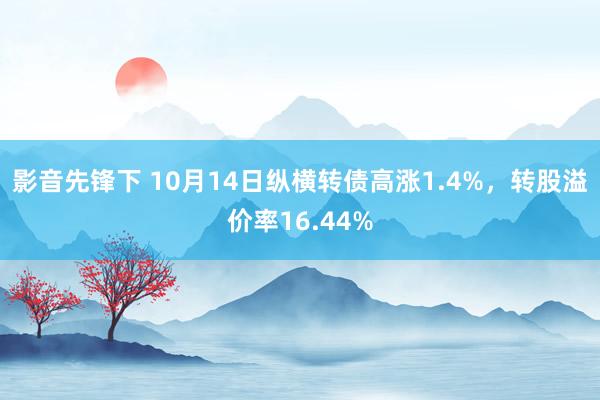 影音先锋下 10月14日纵横转债高涨1.4%，转股溢价率16.44%