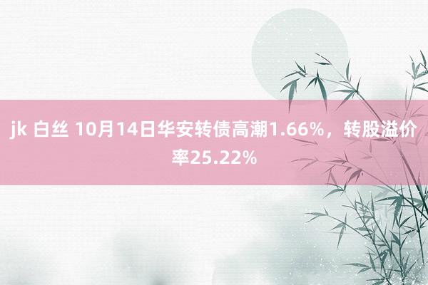 jk 白丝 10月14日华安转债高潮1.66%，转股溢价率25.22%