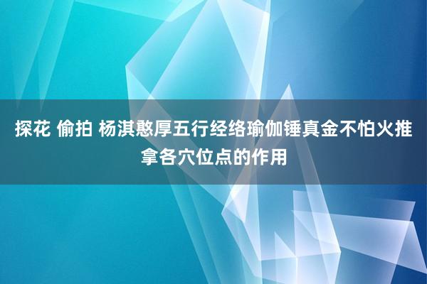 探花 偷拍 杨淇憨厚五行经络瑜伽锤真金不怕火推拿各穴位点的作用